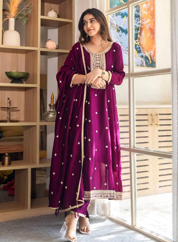 Krunique anarkali 3pcs vadodara wholesale kurti market address